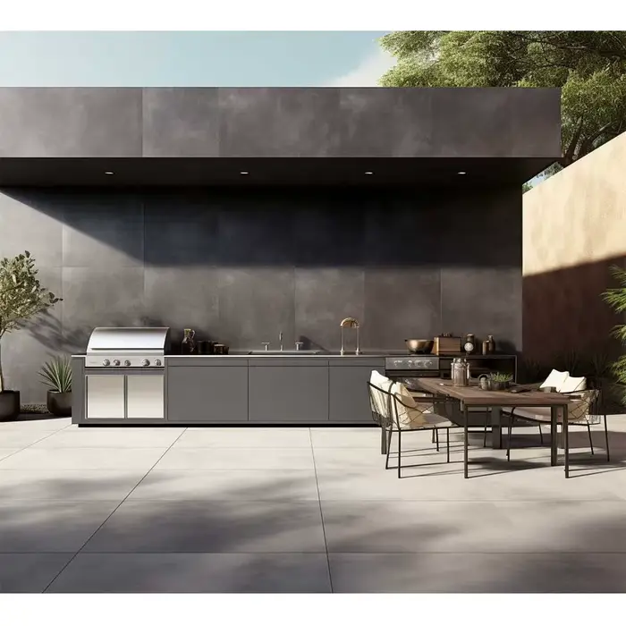 Barbecue en acier inoxydable 2025 pour l'extérieur, îlot de cuisine BBQ intégré, idéal pour l'Australie