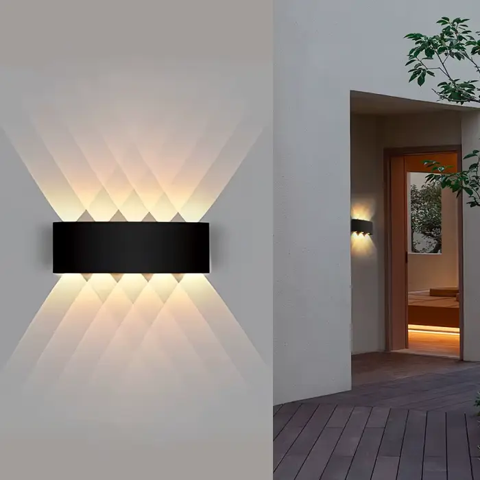 Mur LED lampe 4/6/8/10 lampes murales extérieures haut et bas vers l'éclairage pour la décoration de