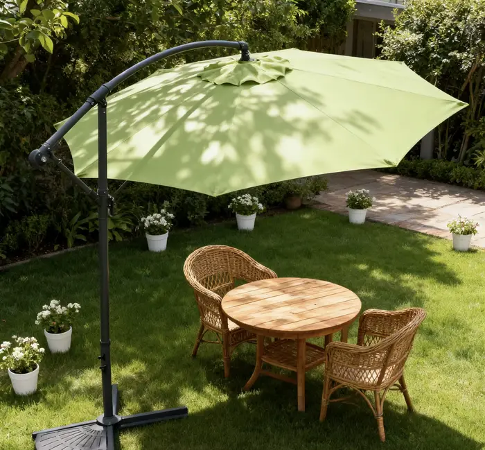 Parasol extérieur de parapluie de Patio de café d'inclinaison de décalage de jardin de 3M en gros pour l'hôtel et le Restaurant