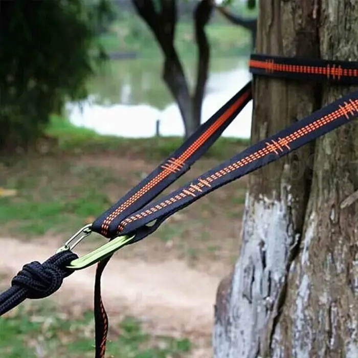 Sangles De hamac en Polyester, haute capacité De charge, 600lb, résistance à la rupture, corde De ce
