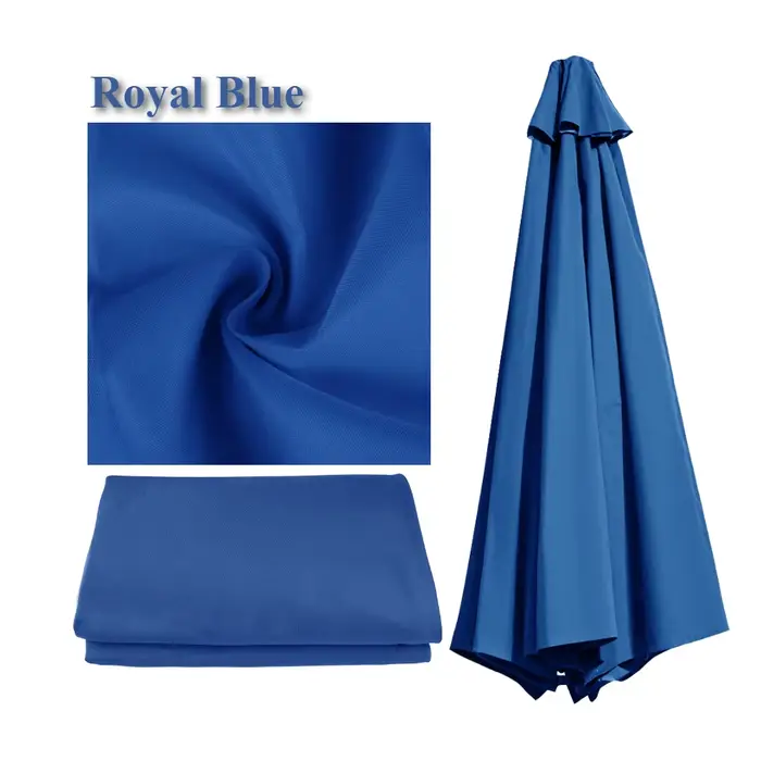 Housse de Parasol imperméable en tissu de remplacement pour jardin extérieur 2/2.5/2.7/3M, auvent de