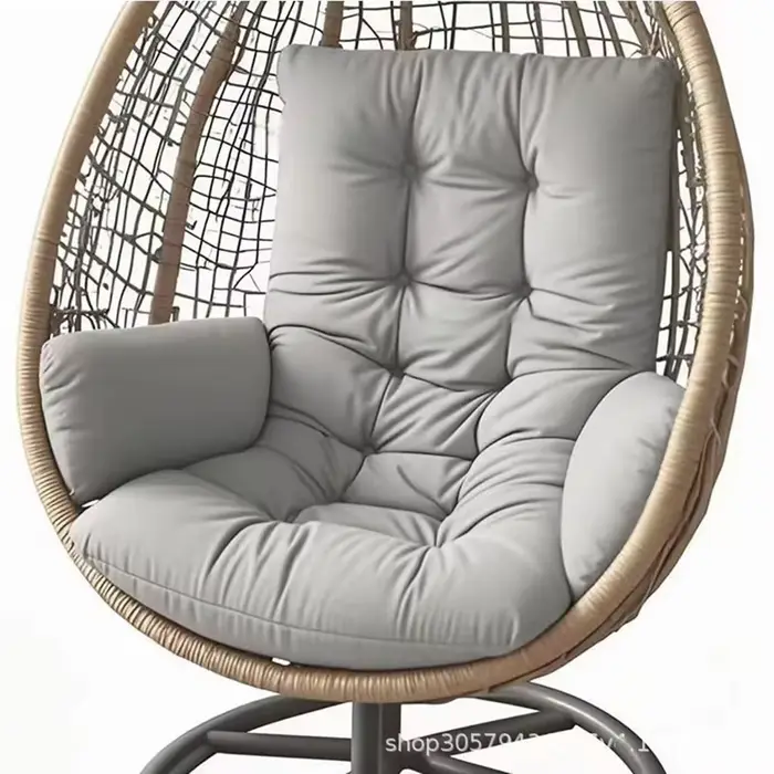 Coussin de remplacement pour fauteuil suspendu d'extérieur, coussin de chaise suspendue en rotin ave