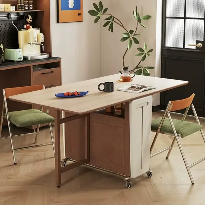 Table de salle à manger carrée compacte pour cuisine