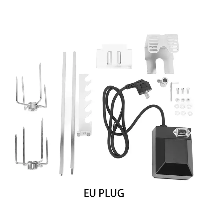 Kit de gril de rôtissoire, moteur rotatif automatique 4W 2.5 tr/min 15kg, roulement de charge, Kit d