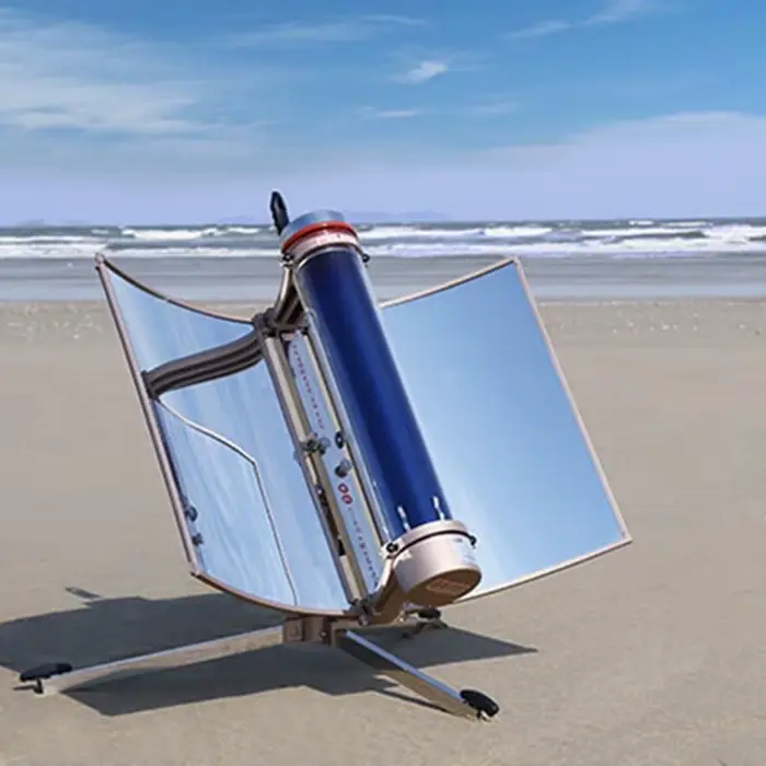 Grill solaire portable, cuisinière solaire pour le camping et les pique-niques, four portable en aci