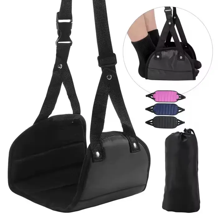 Hamac de voyage pour voiture, suspendu, réglable, jambes, bureau, avec repose-pieds d'avion, mobilie