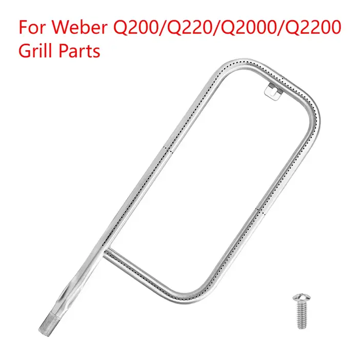 Tube de Eva de gril à gaz en acier inoxydable, tube de Eva pour Weber Q300, Q320, Q3000, Q3200, Q200