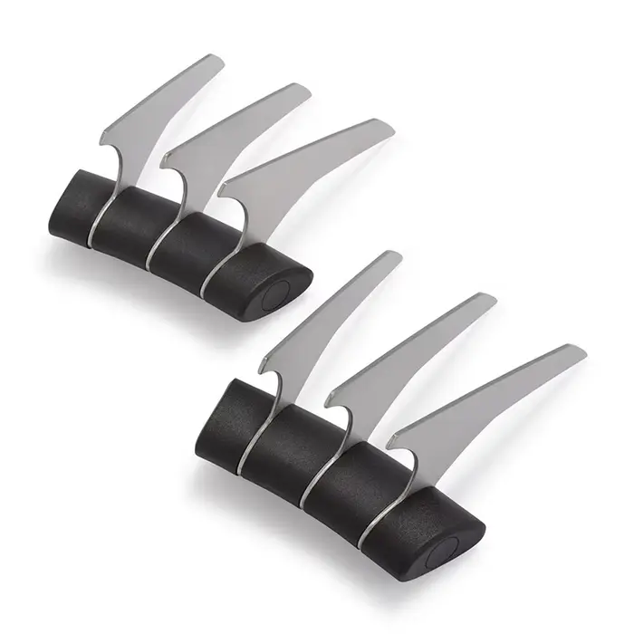 Ensemble de deux outils de Barbecue en acier inoxydable, viande arrachée de porc, griffes de broyeur