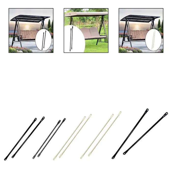 Barre de remplacement pour balançoire, tige métallique robuste, accessoires de balançoire d'extérieu