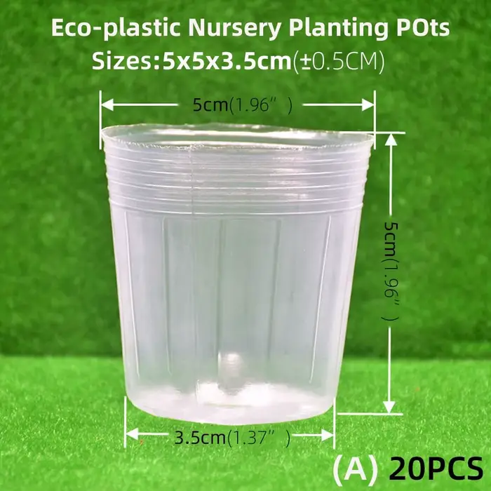 Outil de jardinage transparent pour conteneurs de jardin, pots de fleurs, pots de pépinière, coupell