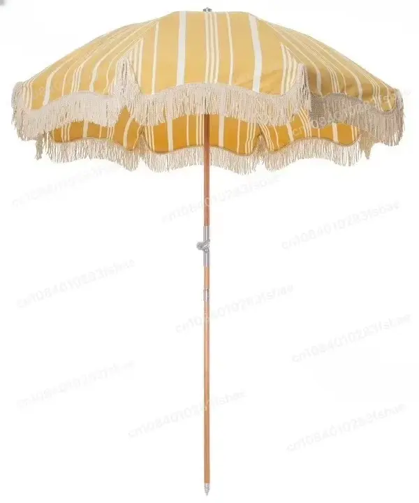 Parasol de patio portable pliable de 2 m, personnalisable, protection UV, parasol de plage, mobilier