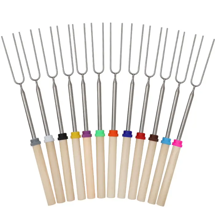 Fourchettes de Barbecue télescopiques réglables