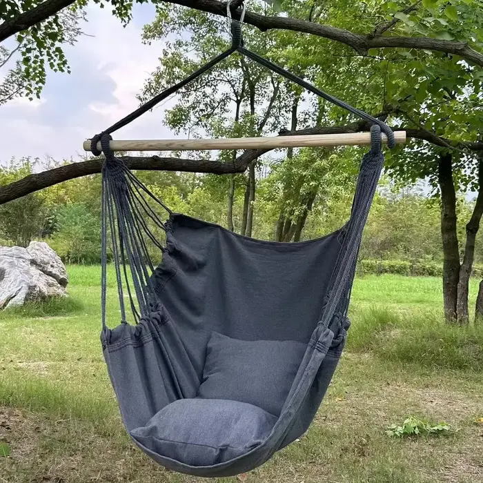 1pc loisirs tissu hamac chaise extérieure balançoire chaise hamac dortoir hamac chaise Anti renverse