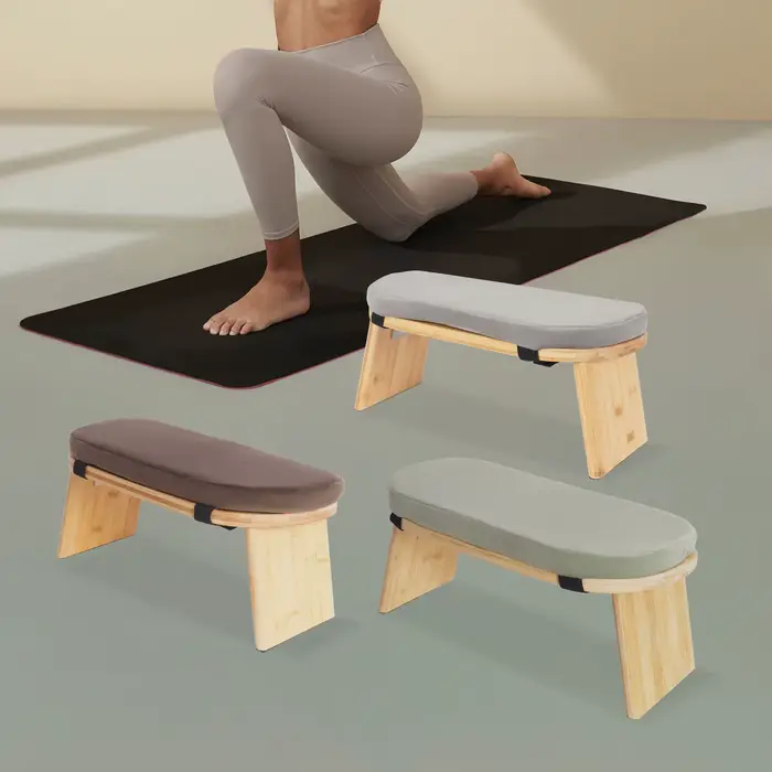 Tabouret de méditation pliable et ergonomique, résistant aux rayures, résistant aux chocs