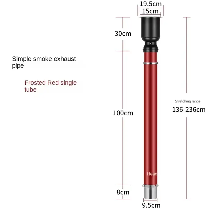 Équipement d'échappement pour magasin de barbecue, tuyau d'échappement rétractable japonais, valve d