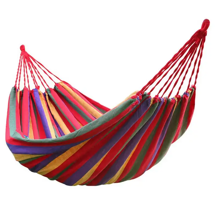 Hamac Portable en toile épaisse, lit-balançoire d'intérieur, chambre à coucher, maison, voyage, Camp