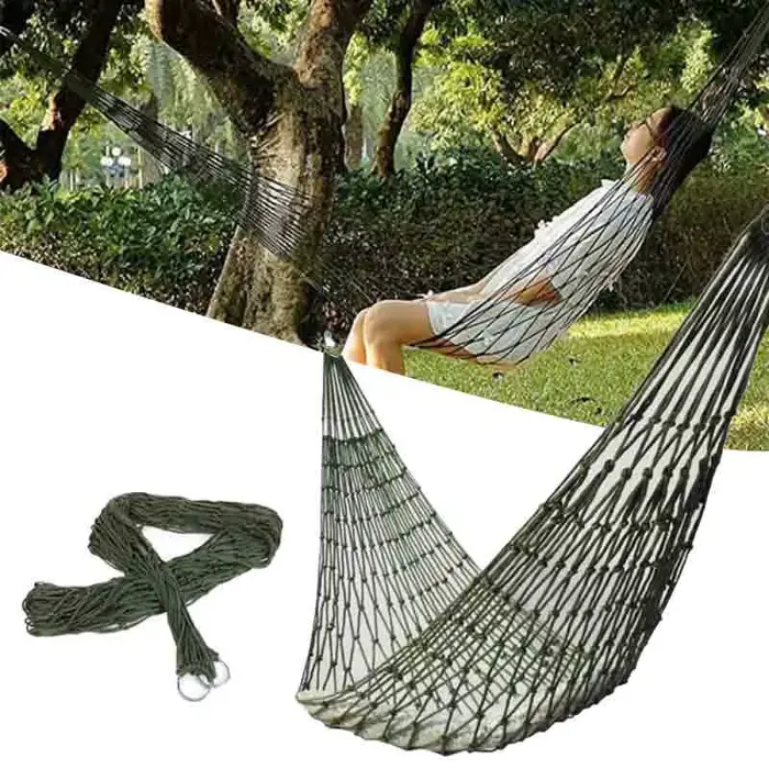 Hamac de Sport de plein air Portable, filet de maille de hamac de Camping en plein air pour jardin p
