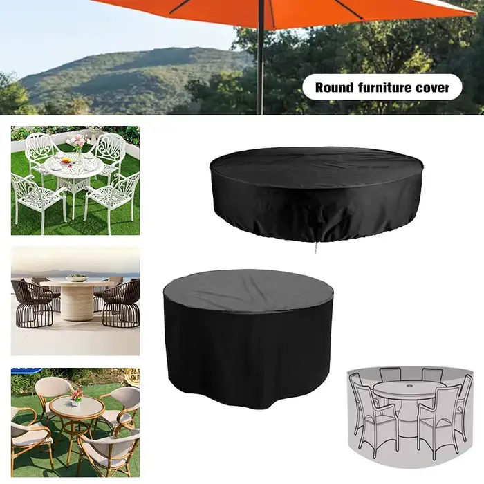 Protecteur en tissu Oxford pour Table ronde et chaises de jardin