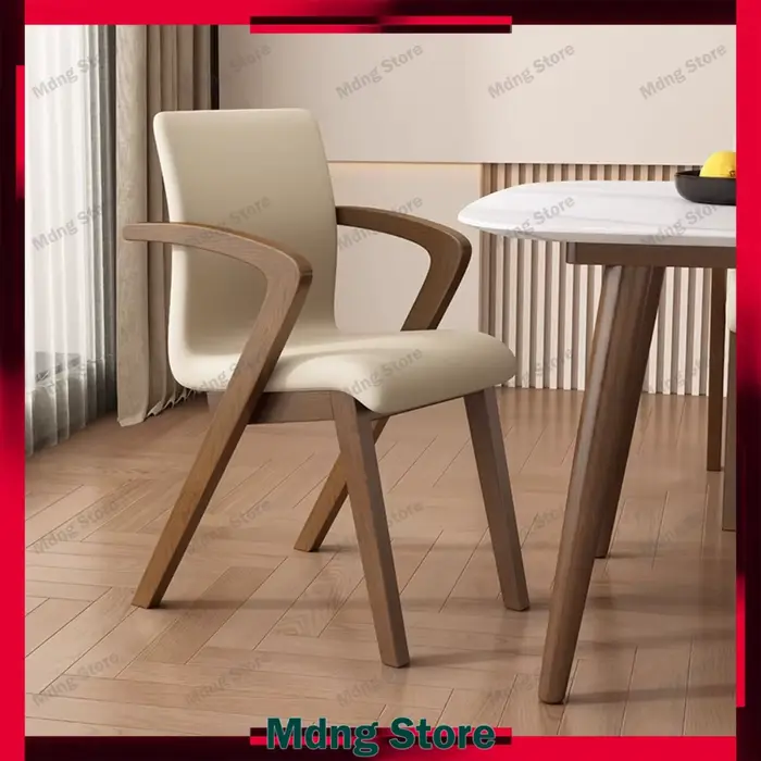 Accoudoir Chaises de salle à manger de luxe cuisine à la mode européenne