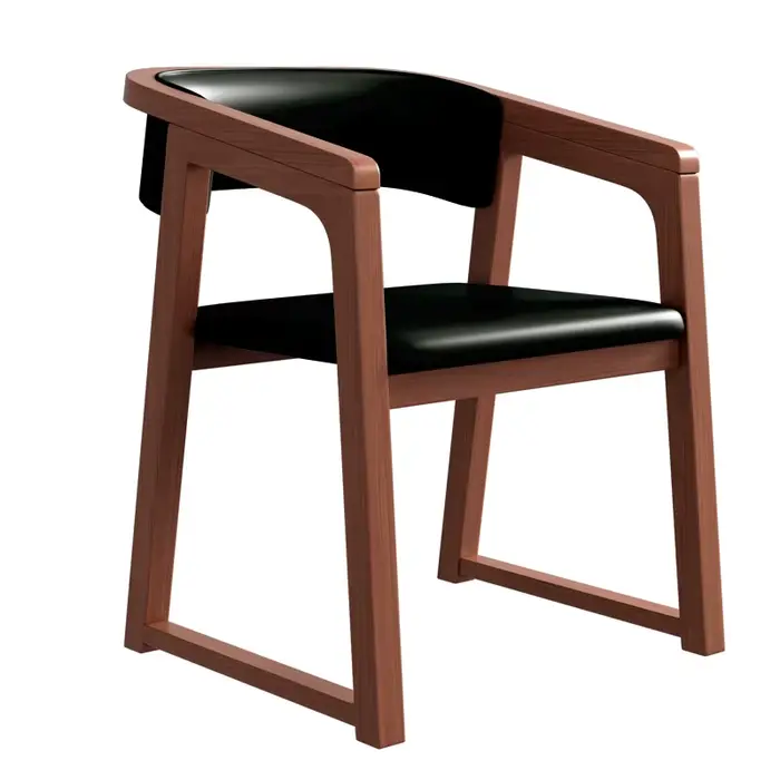 Accoudoir chaises de salle à manger nordiques marron design Bar chaises de salle à manger de jeu cui