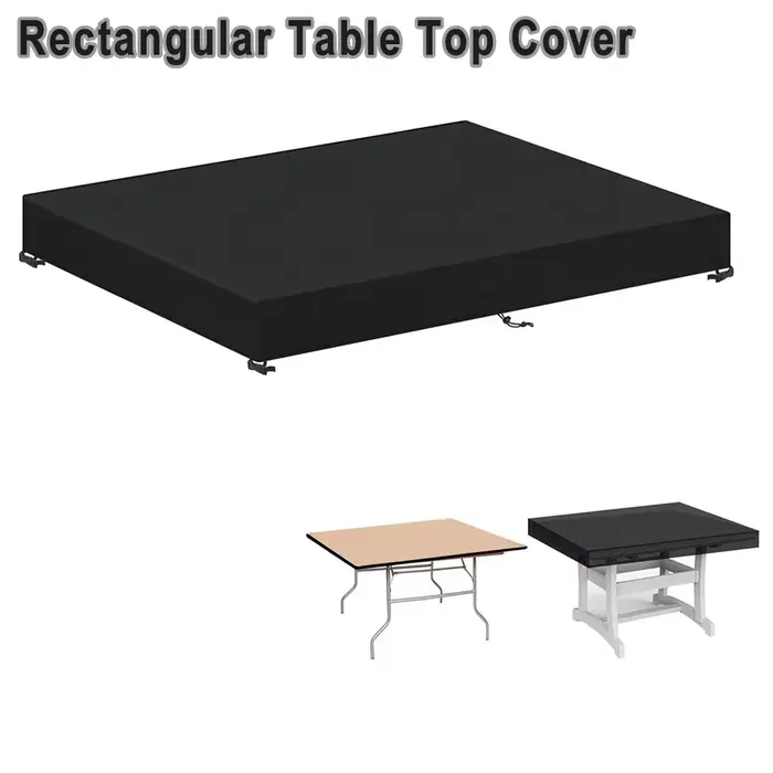Housse de protection pour dessus de Table, pour meubles de jardin d'extérieur, nappe imperméable et 