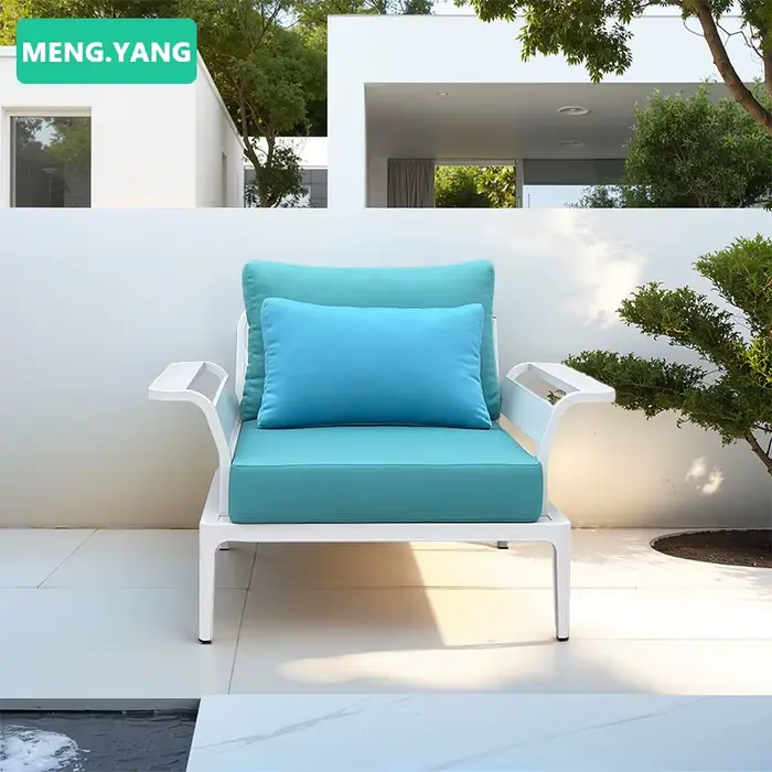 Mobilier d'extérieur ensemble de canapé de jardin cadre en aluminium minimaliste hôtel balcon cour P
