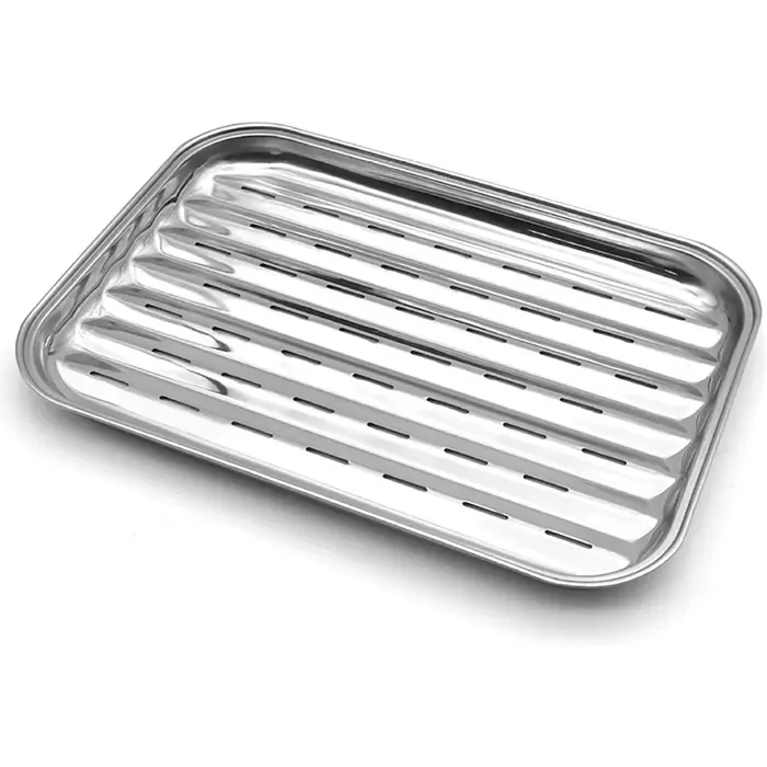 Plaque de Barbecue perforée carrée, panier, outil en acier inoxydable, plateau de poêle, plaque de c