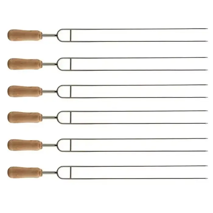 Brochettes en métal pour barbecue