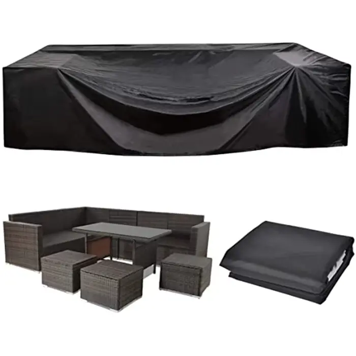 Housse de meubles de jardin d'extérieur personnalisable, 130 tailles, housse de chaise de Patio, hou