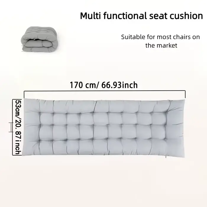 Coussin de chaise matelassé long de 170x53cm
