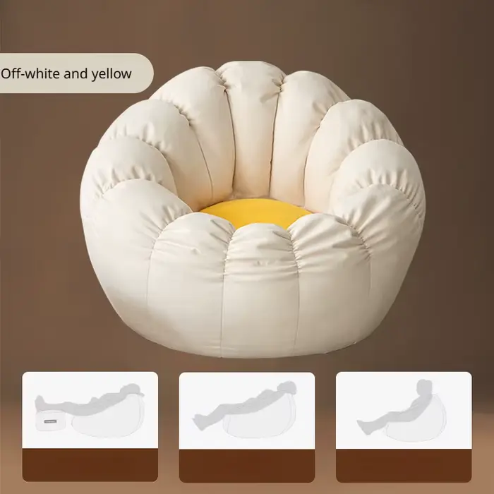 Canapé pouf avec remplissage doux minimaliste simple confortable mignon salon paresseux canapé chamb