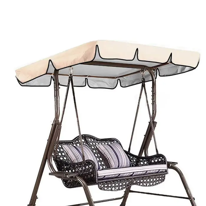 1 ensemble multicolore extérieur balançoire chaise auvent jardin étanche balançoire auvent toit couv