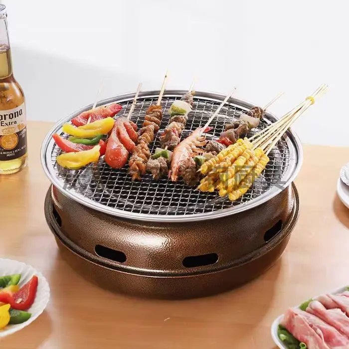 Barbecue rond de Style coréen