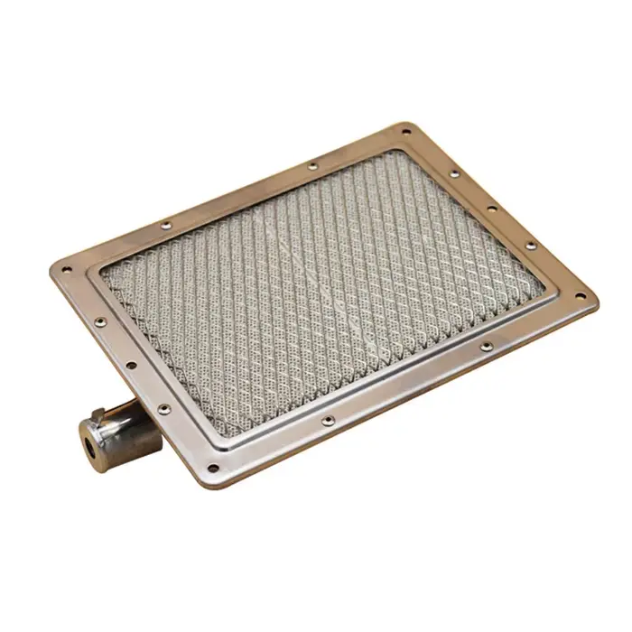 Brûleur de four à gaz pour barbecue, feuille galvanisée, rectangle, four à vapeur, pièces de gril in