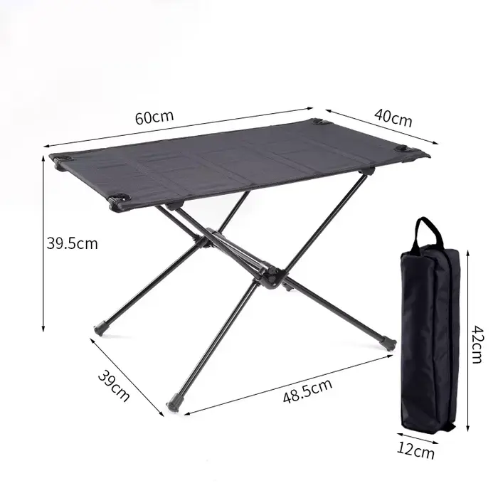 Table de Camping pliante Portable en alliage d'aluminium, ultralégère, pour l'extérieur, bureau de d