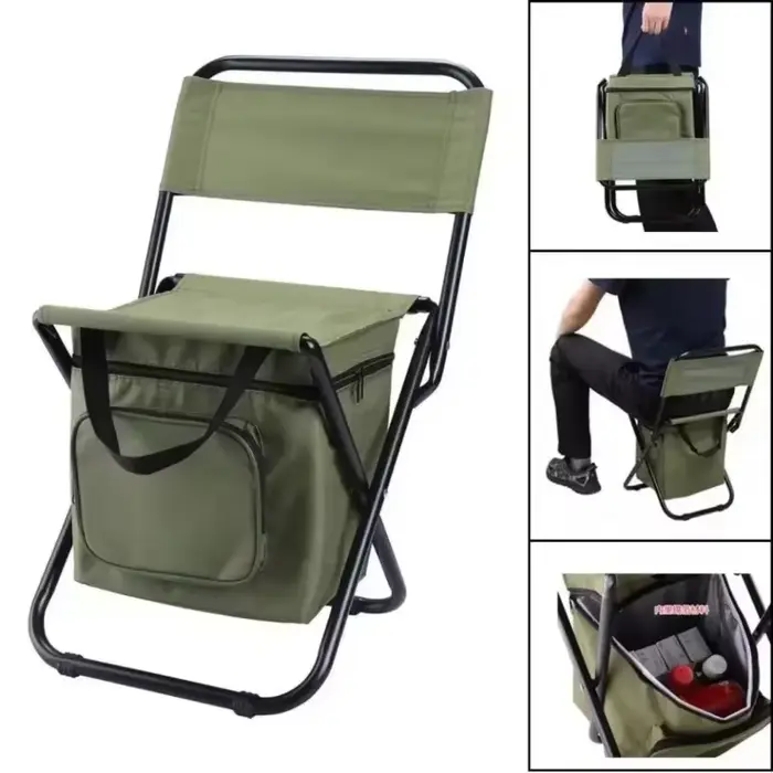 Chaise de pêche pliante Portable détachable, chaise lunaire, chaises de Camping en plein air, plage