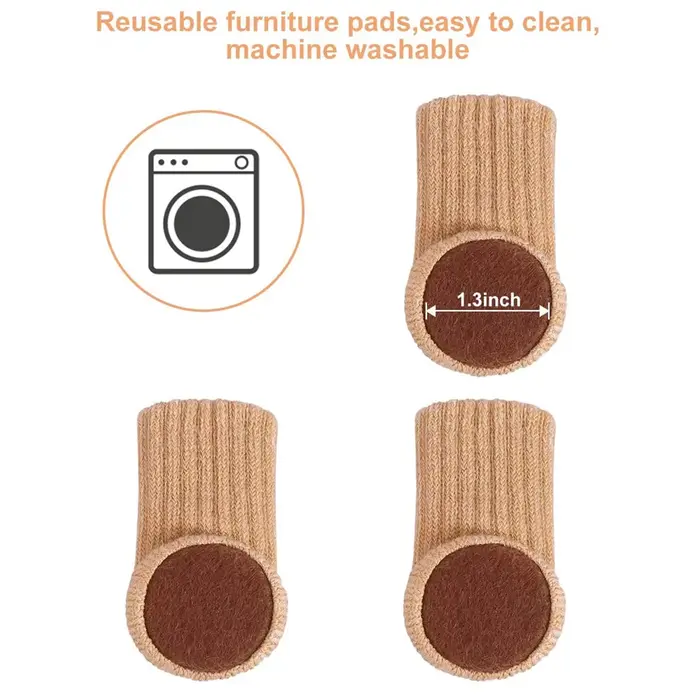 4/8/24 pièces tricoté meubles pieds chaussettes chaise jambe protecteurs de sol chaise jambe chausse