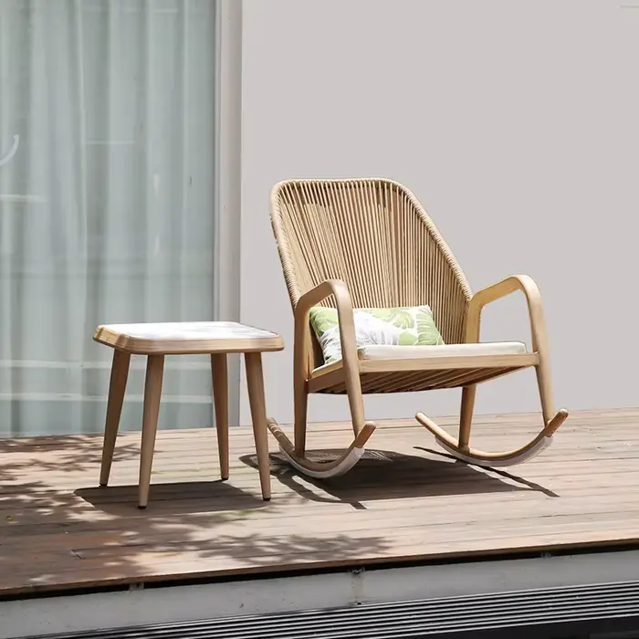 Chaise à bascule de patio de loisirs