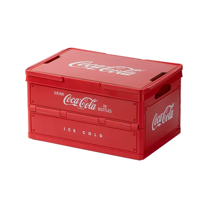 Boîte de rangement pliable Coca-Cola pour l'extérieur, boîte de camping pliable, organisateur de cam