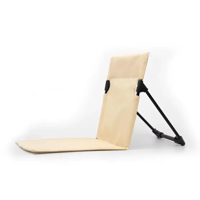 Chaise de camping pliable, chaise de jardin d'extérieur, chaise de détente individuelle avec coussin