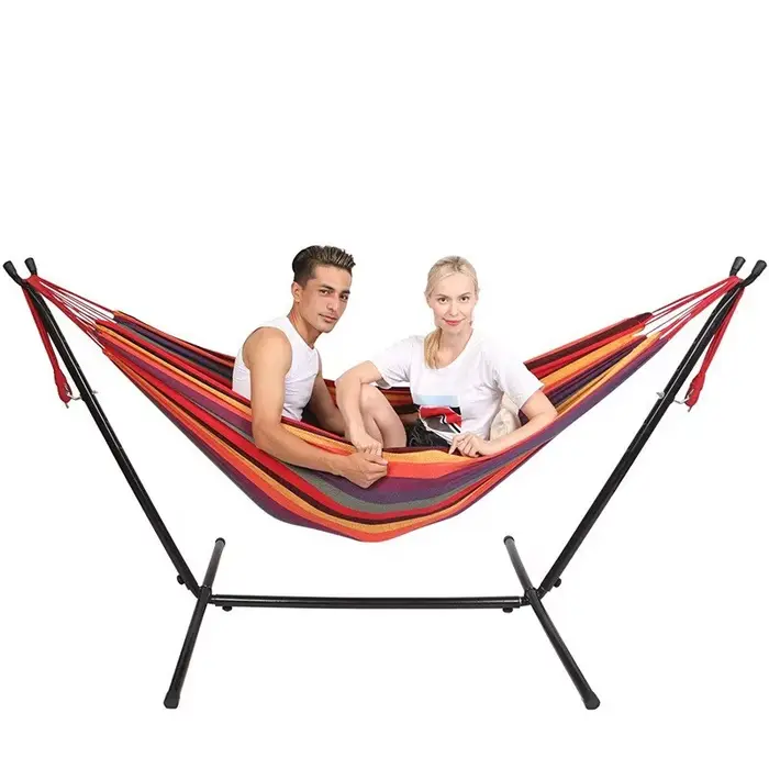 Hamac de camping en toile, lit-balançoire, facile à transporter, pour enfants, intérieur, maison, no