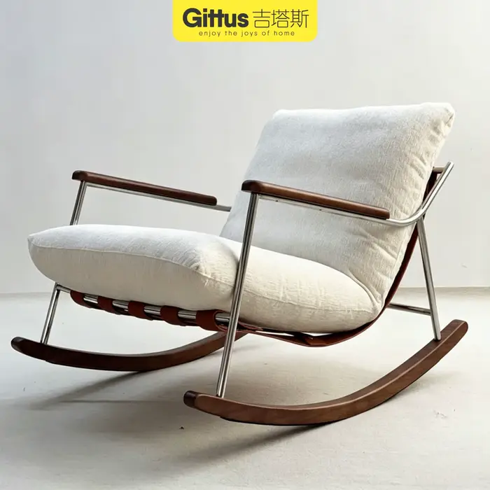 Fauteuils inclinables de salon, canapé à bascule en bois, fauteuils de salon relaxants, fauteuils de