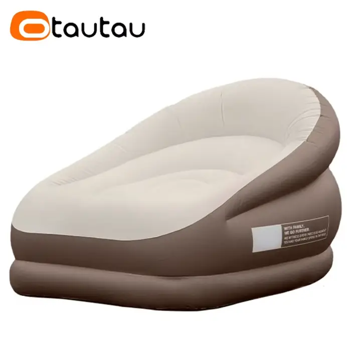 Canapé Gonflable d'Extérieur avec Repose-Pieds