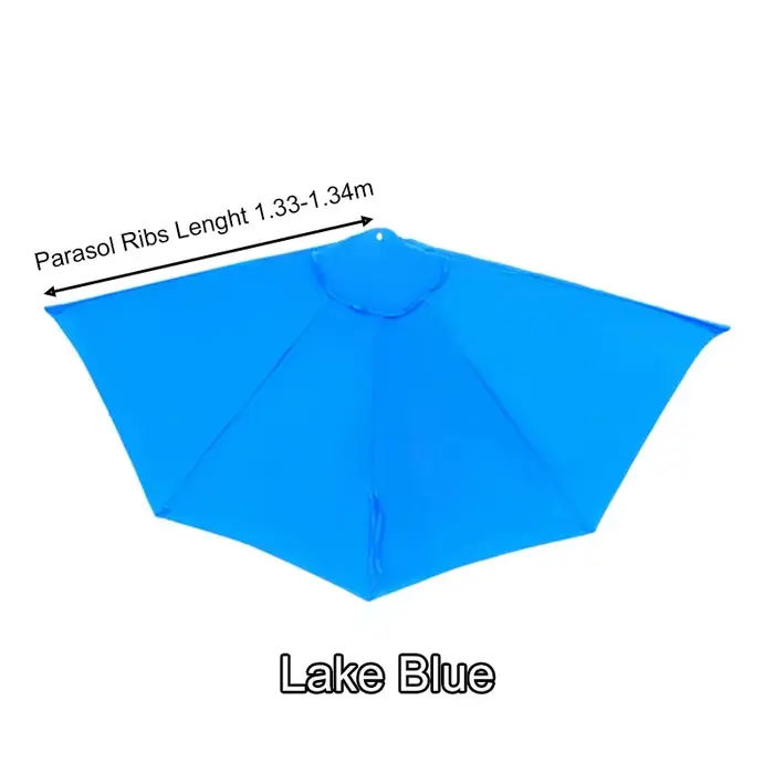 Demi Parasol en tissu remplaçable, tissu supérieur semi-circulaire sans support, pour l'extérieur co