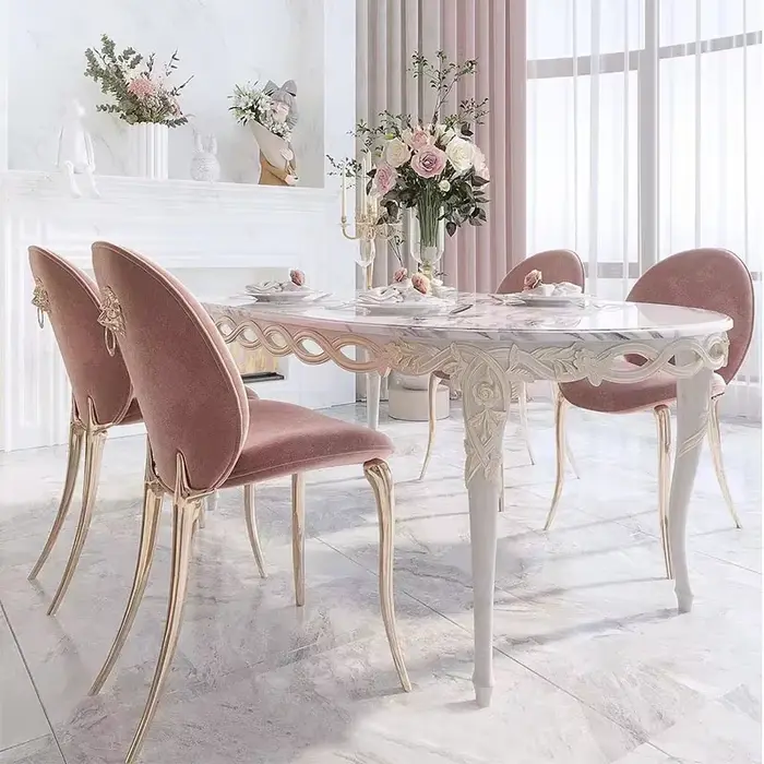 Salon café Table à manger conférence haute luxe moderne nordique cuisine Table à manger salon Mesas 