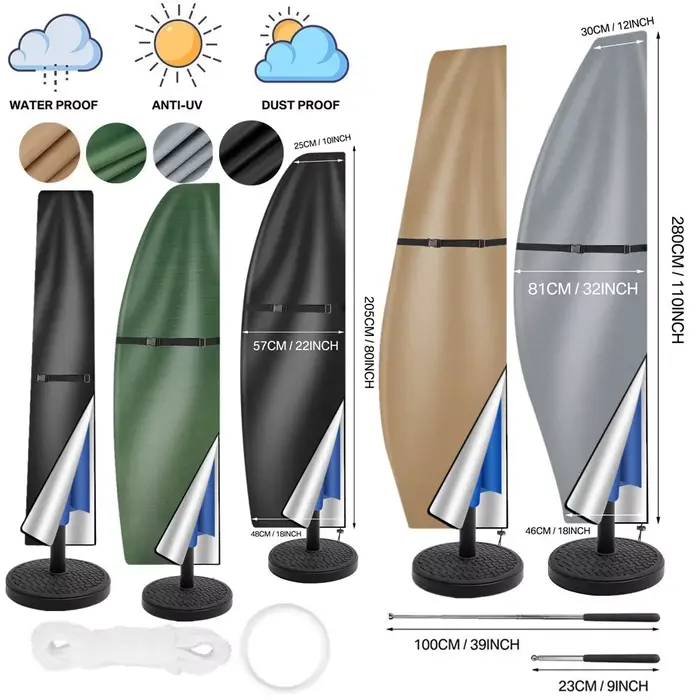 Housse de Parasol imperméable pour parasol de Patio
