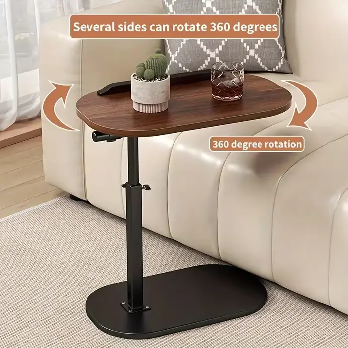 Table basse relevable réglable en hauteur en bois composite, table d'appoint multi-usages, table de chevet pour salon et chambre à coucher