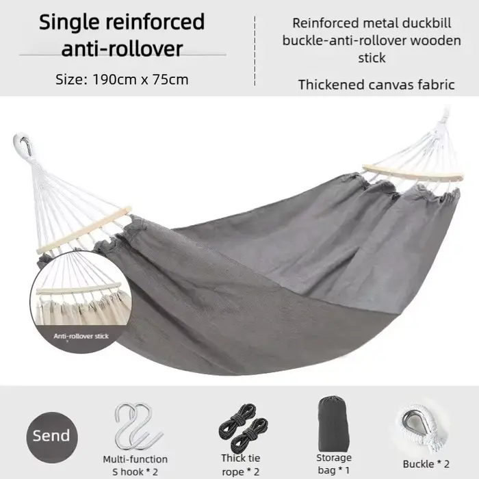 Hamac Portable balançoire pour Camping en plein air hamac Anti-basculement balançoire de voyage lit 
