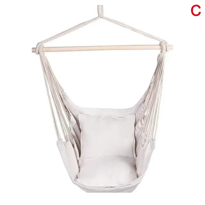Extérieur intérieur 120KG maison jardin chaise suspendue Camping corde lit chambre hamac
