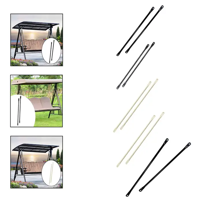 Barres de remplacement de balançoire, 2 pièces, tiges de balançoire d'extérieur, tiges de suspension